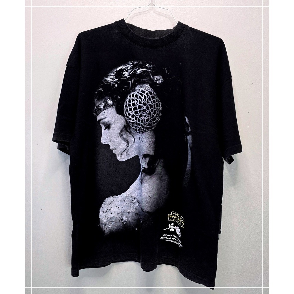 Civil Regime Star Wars Padme Amidala Graphic T-Shirt Black Mens Large NEW